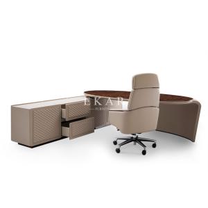 L Shaped Modern Luxury Design High Gloss Executive Office Desk