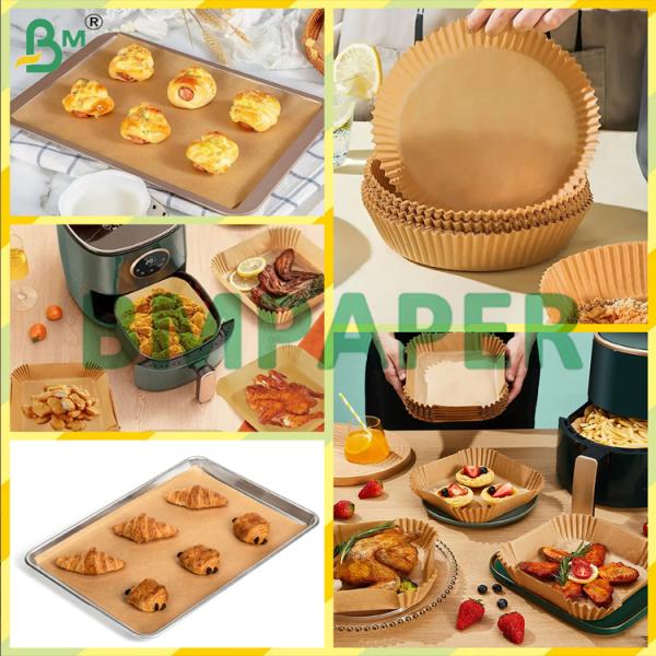 Heat Resistant Baking Mat Paper Unbleached 40gsm For Bread Mat, Oven Mat