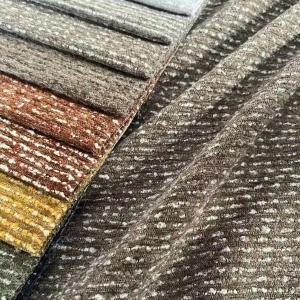 China Soft Stain Resistant Chenille Jacquard Upholstery Fabric Chenille Textured Fabric on sale