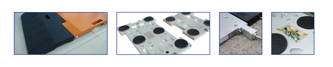 Durable L Series Portable Axle Scale 10-50T Digital Wheel Scales For The Vehicle Scale Industry 0