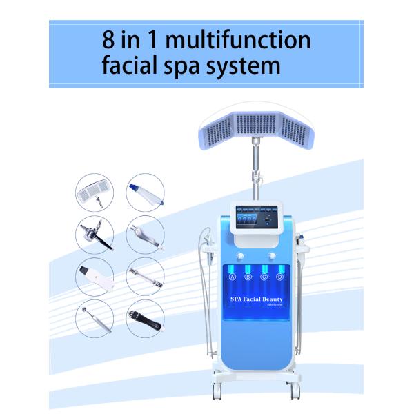 Hot Selling 8 Head Facial Beauty Machines Professional Portable Oxygen Facial Machine
