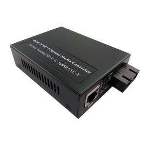 Fast Ethernet 10Mbps 100Mbps PoE PSE Fiber Media Converter All In One