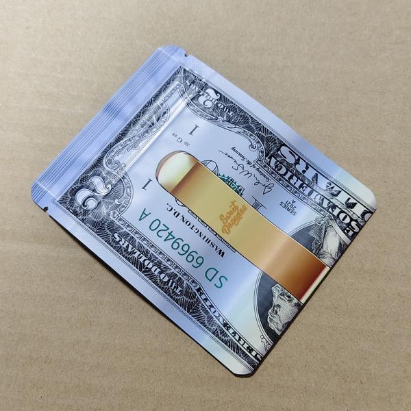 Buy Custom Dollar-print Childproof Bags Astm Iso-certified & Recyclable Pet / al / pe Laminates at wholesale prices