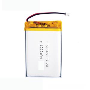 523450 3.7 V 1000mah Lithium Polymer Lipo Rechargeable Battery