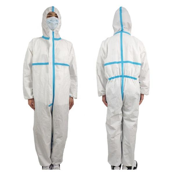 Buy Professional Disposable Protective Gowns White Disposable Overalls at wholesale prices