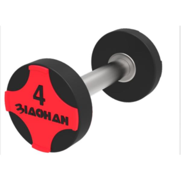 2kg - 50kgs Gym Black PU Dumbbells / Gym Workout Accessories Logo Available