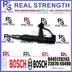 Diesel Fuel Injector 23670-E0490 0445120243 For HINO engine
