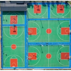 China IAAF Approved Moistureproof PU Athletic Flooring Systems Fadeless on sale