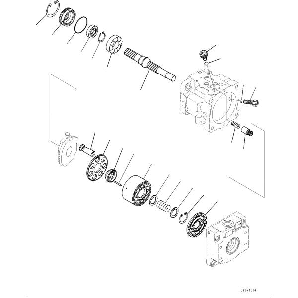 Buy 708-1T-00552 708-1T-01552 708-1T-04150 For Komatsu Bulldozer D39EX-22 D39PX-22 D31EX-22 Hydraulic FUN Pump Original at wholesale prices