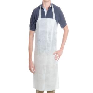 Breathable Disposable White Plastic Aprons , Disposable Surgical Aprons