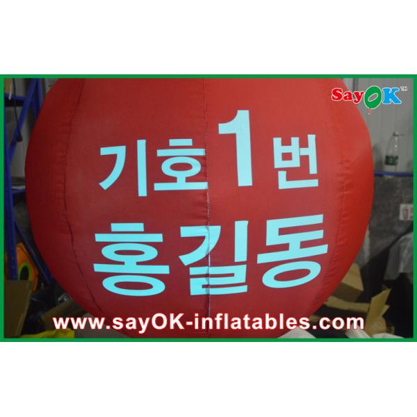 Orange Large Walking Backpack Ball Inflatable Decorations With Janpanese Logo