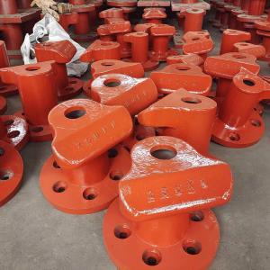 250KN Tee Type Cast Iron Dock Bollards Cross Bitt Bollard Galvanized Mooring Protection
