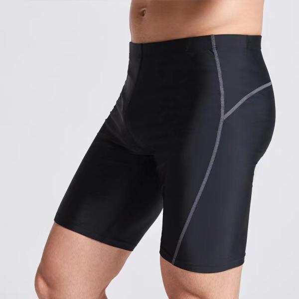 Buy Anti Embarrassment Mens Black Swim Trunks Five Minute at wholesale prices