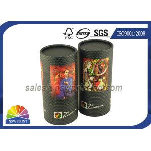 Quality Custom Tea / Coffee Beans Cardboard Cylinder Tubes Packaging Tubes for sale