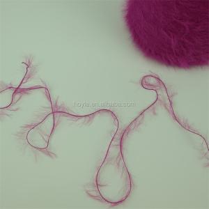 FLUFFY DYED NYLON EYELASH FEATHER YARN FOR KNITTING SWEATER