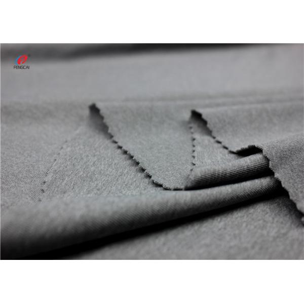 Weft Knit Polyester And Spandex Fabric Melange Single Jersey Fabric For