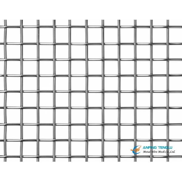 0.5 To 8mm Stainless Steel Crimped Wire Mesh 1 To 20 Mesh Bright Silver