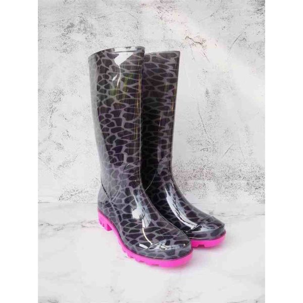 Non Slip Women's Rain Boots PVC Outsole Tall Style Waterproof Gardening Boots