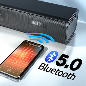 80W Wireless Bluetooth Soundbar , Home Theater Soundbar With Remote Control