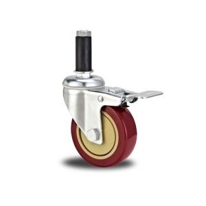 Screw PU Caster with Brake