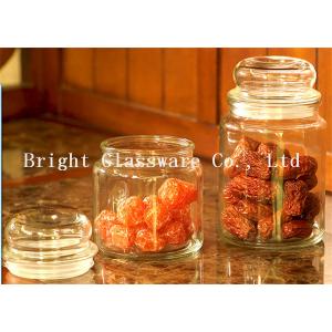 Quality machine pressed glass storage jar wholesale for sale