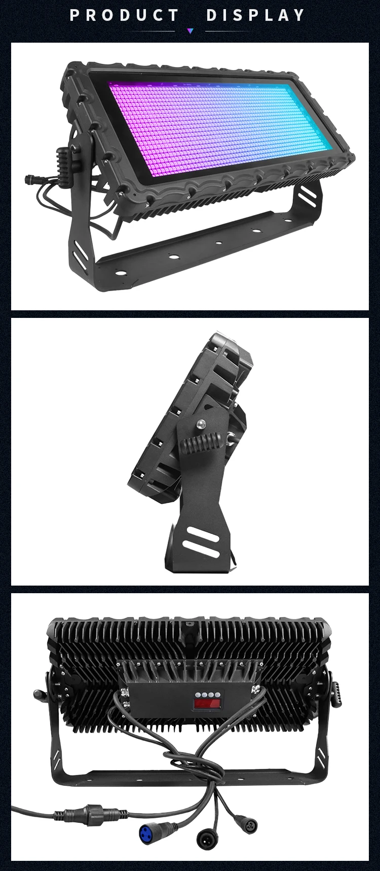 Ip65 LED Waterproof Strobe Flash Light DMX RGB Strobe Lights Party Waterproof