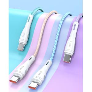 120W Fast Charge Cables | Colorful Braided Type - C Connectors