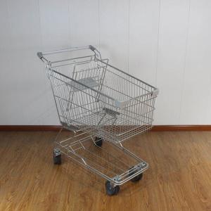 125L Retail High Capacity Escalator Asian Type Steel Metal Shopping Trolley