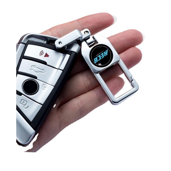 Silver​ Durable Antirust​ Car Keyring Accessories Heavy Duty Carabiner Keychain