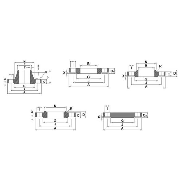 BS 4504 PN6 Flange Dimensions Threaded Carbon Steel Stainless BS4504 PN10 Flange WN SO DN10 To DN1600