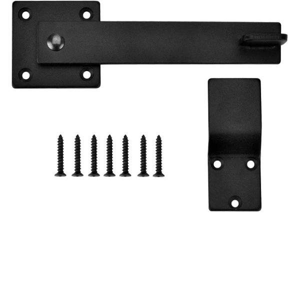 Buy Single-side Bracket Heavy Duty Black Double Gate Latch Lock for Barn Door ISO9001 Rohs CE at wholesale prices
