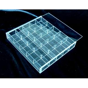 Quality clear acrylic divider box for storage for sale