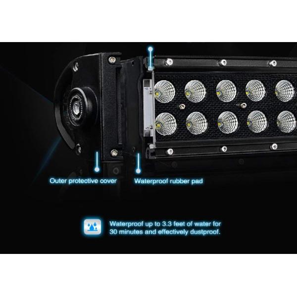 Waterproof IP67 Black Cover Curved 312W Led Light Bar 52Inch Led Car Lightbar