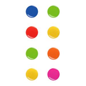 Round Plastic Coated Magnets Fashionable Appearance OEM Service