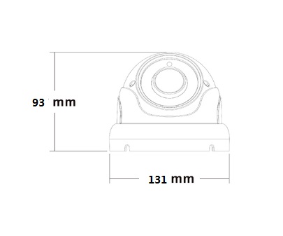 2 MP Pixel Full HD IP Camera Outdoor 1920 * 1080 Resolution Support BLC