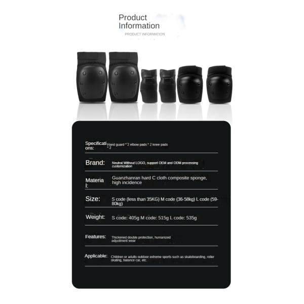 Breathable Hard Shell Adult Child Sports Knee Pads For Inline Skates Skating Skateboarding