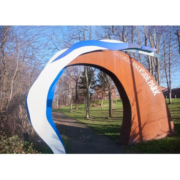 Contemporary School Sculptrue Large Corten Steel School Sculpture