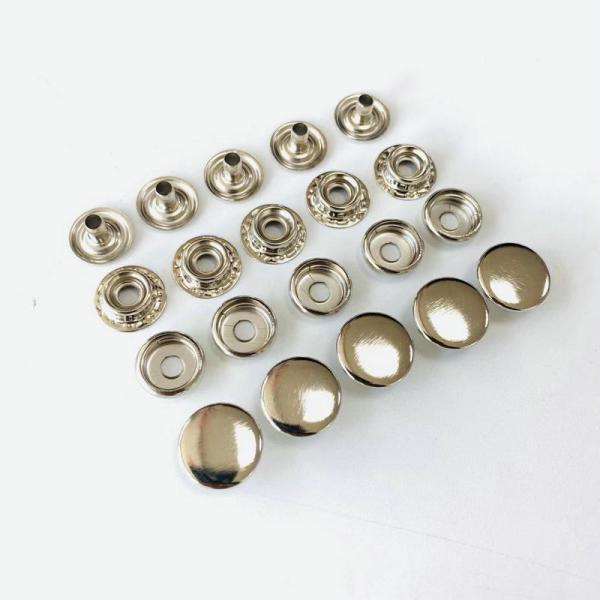 12.5MM 15MM Brass/ Iron /Stainless steel Spring snap fastener button metal