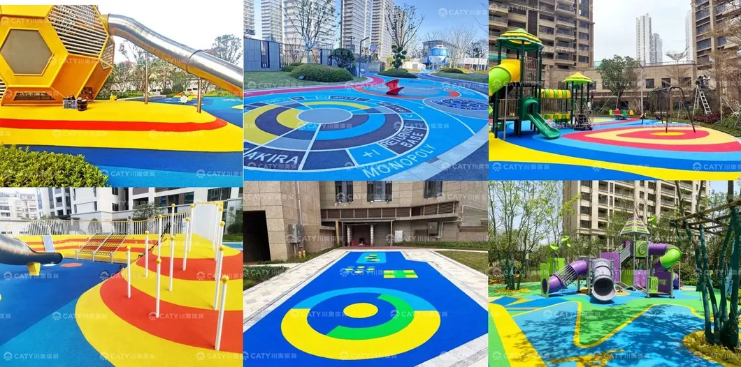 Eco-Friendly Black Recycled SBR Rubber Granule Flooring Crumb Plastic Runways for Running Track Courts Playgrounds