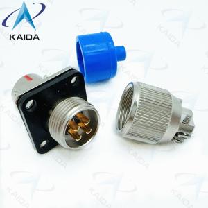 Circular Electrical Connector Receptacle 4 Contacts Electroless Nickel Finish