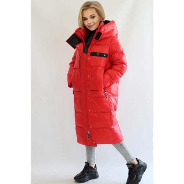 FODARLLOY Winter New Lady's Coat Pure Color Simple Lady's Winter Jacket Long Warm Women Down Cotton-padded Outwear