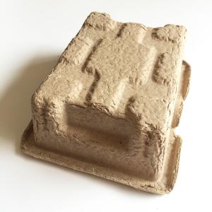 Biodegradable Cosmetic Bottle Packaging Pulp Container Molded Pulp Packaging