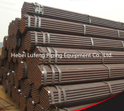 ERW LSAW welded black round steel pipe , carbon steel pipe