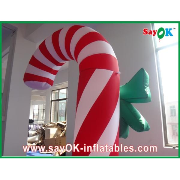 Custom Durable Advertising Inflatable Candy Cane For Christmas Holiday