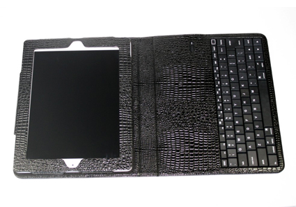 Multiple Angles Synthetic Crocodile Texture Lightweight IPad 2 Bluetooth