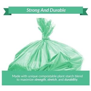 100% Biodegradable Compostable Plastic Garbage Bags, 100% Biodegradable Black