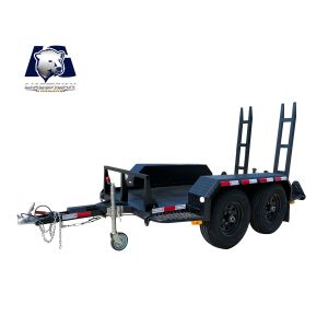 Buy cheap Heavy Duty Tandem Trailer Black Road Roller Trailer 3000kg Load from wholesalers