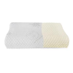 Bamboo Fabric Fiber Pillow Memory Foam Neck Contour Orthopedic Cervical Sleep