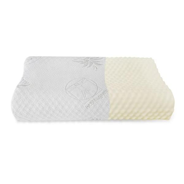 Bamboo Fabric Fiber Pillow Memory Foam Neck Contour Orthopedic Cervical Sleep
