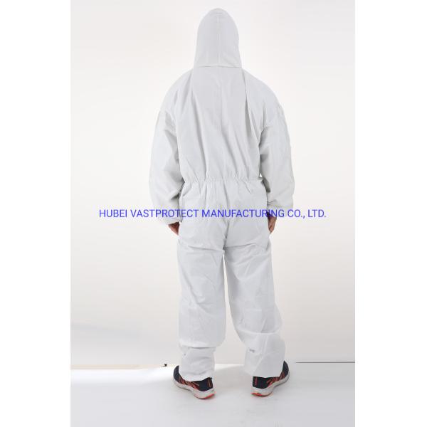 Waterproof Breathable Type 5/6 Cat 3 Disposable White Coverall